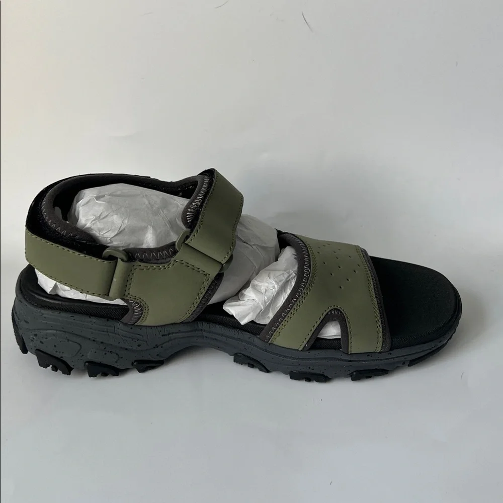 Bass Olive Green Men's Outdoor Sandals with Adjustable Straps - 9.5 - Picture 5 of 12